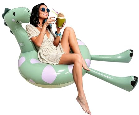 Dinosaurier Pool Float Floß Wasserspaß-Spielzeug PVC Auslaufsicher | Pool-Floats für Erwachsene Für Männer Und Frauen, See Spiele Wasserparty Festliche Sommer Zusammenkunft