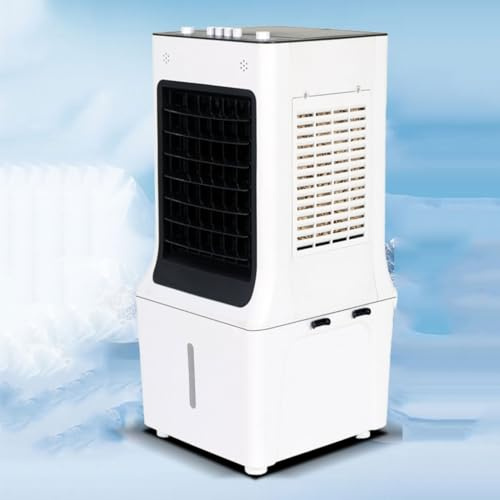Swamp Cooler Tragbare Klimaanlage mit 60° Oszillation, 12L Tank Verdunstungsluftkühler, 3 Modi & Geschwindigkeiten, geräuscharmer Kühlventilator für Schlafzimmer Innen Zimmer