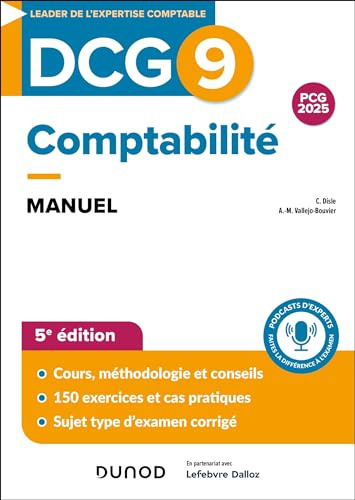 DCG 9 Comptabilité - Manuel 5e éd.