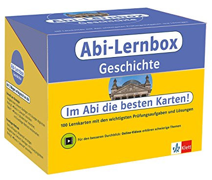 Klett Abi-Lernbox Geschichte: 100 Lernkarten mit den wichtigsten Prüfungsaufgaben und Lösungen
