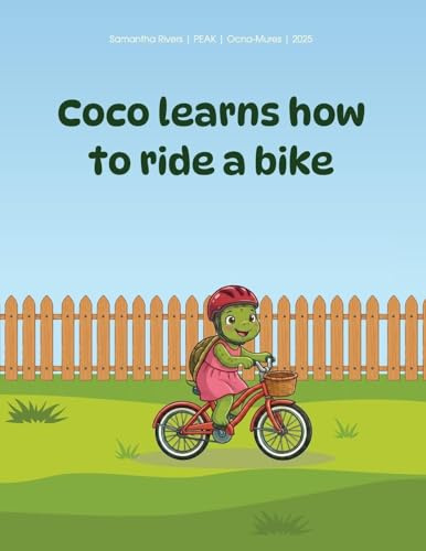 Coco learns how to ride a bike