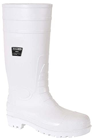Portwest FW84 S4 Stivali di Sicurezza in Gomma, Unisex - Adulto, SRC, Bianco (Bianco WHR), 41 EU (7 UK)