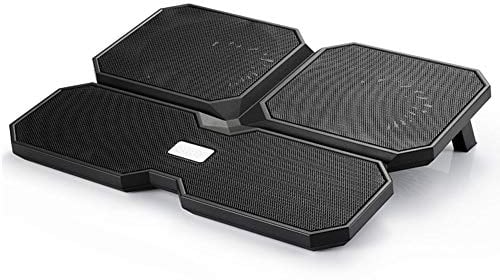DeepCool Multi Core X6 - MULTICOREX6 - Base de Refrigeración para Ordenador Portátil, Refrigerador Portátil 2 Ángulo de Visión con 4 Ventiladores Silenciosos y 2 Puertos USB