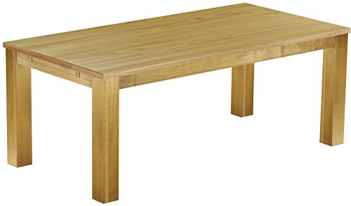 Esstisch Rio Classico 200x100 cm Brasil Holz Pinie Massivholz Esszimmertisch Echtholz ausziehbar vorgerichtet für Ansteckplatten Brasilmöbel