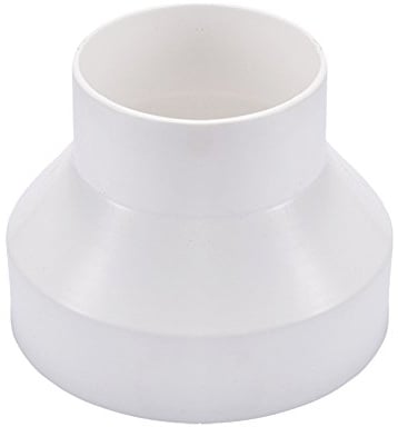 Hon&Guan Ducting Reducer 150mm to 100mm, 6 to 4 inch Extractor Fan Reducer Circular Reducing Joint Duct Pipe Connector Adaptor