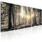 murando - Wandbilder XXL Wald 200x80cm 5 TLG - Wand Deko Leinwand Bilder Groß Wanddeko Wohnzimmer Schlafzimmer Kunstdrucke Wohnzimmer Leinwand - Waldlandschaft Natur Panorama Baum c-C-0177-b-o