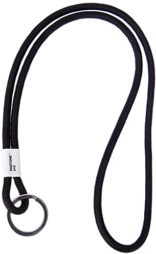 Pantone Design-Schlüsselband Key Chain Long | Schlüsselanhänger robust und Farbenfroh | lang | Black 419 | schwarz