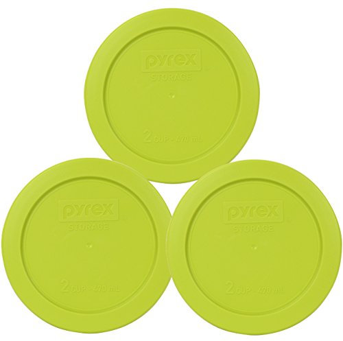 Pyrex 7200-pc 2 Tasse edmamame grün Runde Kunststoff Deckel 2 Cup Edamame Green