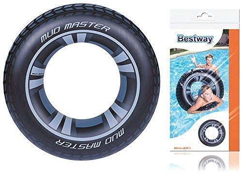 Lively Moments Schwimmreifen/Schwimmring/Badering Autoreifen ca. 91 cm (Ohne Griffe)