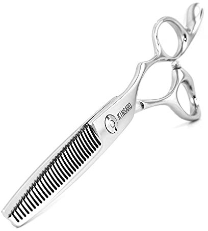 Effilierschere für Herren, ca. 15 cm lang, Haarschneideschere, Effilierschere, KINSARO für Friseure, Friseure oder Heimgebrauch