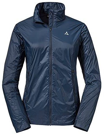 Schöffel Damen Jacket Bygstad L, winddichte Wanderjacke, Windbreaker mit kühlenden Graphene Fasern, dress blues, 46
