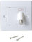 1STec Latest Model Isolated Genuine Virgin Media White Internal use 86mm Wall Box Outlet Socket with Euro Module Angled F-Connector Isolator for TiVo Digital TV or Superhub Broadband Modem Indoor Feed