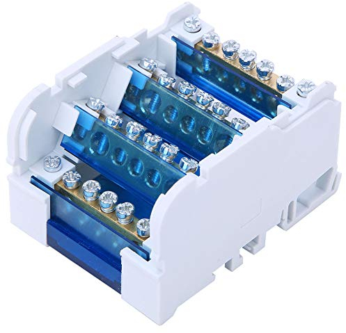 Splitter Trifase a Poli Schneider 407 Scatola di Distribuzione Terminale Din Rail 4 Level Elettricità Monofase Custodia di Giunzione con Coperchio Trasparente