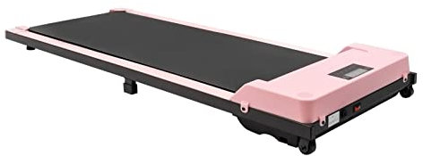 Tapis de course électrique pour la maison, le jogging, le bureau, le vélo d'appartement, le fitness, la marche, appareil fin, avec télécommande, écran LCD, sans installation (rose)
