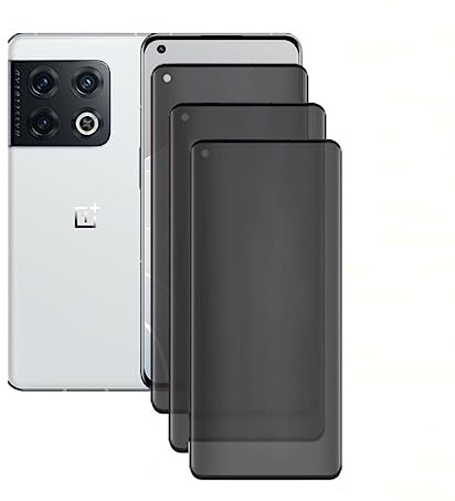 nulala Sichtschutz Schutzfolie für OnePlus 8, 3 Stück Gehärtetem Glas Folie Panzer Schutz DisplaySichtschutz Anti-Spy Schutzfolie für OnePlus 8 [Anti-Scratch, Anti-Shatter, Bubble-Free]