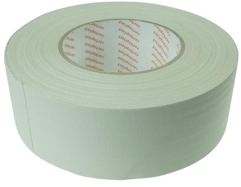 Dönges Certoplast Gewebeklebeband, weiß, 50 mm x 50 m (Befestigungsband Elektrikerpflaster Elektropflaster Klebeband Montageband Universalklebeband Universalklebeband.04651-00209-00 Gewebeband)