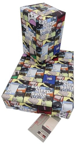 Gaming Style Wrapping Paper, Gamers Wrapping Paper, Video Gamers Wrapping Paper