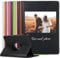 Sunrive Personalizzate Pelle Cover compatibile con Samsung Galaxy Tab E SM-T560 T561 9.6 con supporto Rotazione 360,personalizzabile tablet case con Foto Testi e Grafiche nome