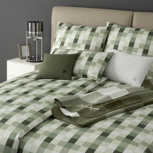 Joop! Mako-Satin Bettwäsche Mesh sage 1 Bettbezug 155x220 cm + 1 Kissenbezug 40 x 80 cm