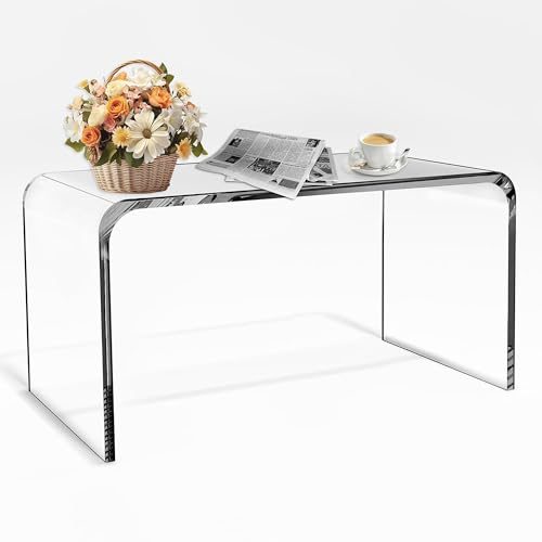 Acryl beistelltisch, couchtisch beistelltisch, wohnzimmer tisch for couch, Glas Couchtisch 65 cm transparent Glastisch Beistelltisch Wohnzimmertisch 30 x 30 x 65 cm/11.8 x 11.8 x 25.6 cm ( Color : Gra