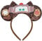 Bolonar Car Mouse Ears Headbands for Adult Kids Park Ears Brown Sequin Bows Mouse Ears