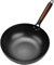 LRTYZBD Kitchen Craft World of Flavours Wok traditionnel en acier carbone martelé à la main pour induction Diamètre 34 cm
