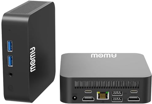 AWOW Mini PC 12th N100 (bis zu 3,4 GHz), 8GB DDR4 256GB M.2 NVME Mini Desktop Computer, Gigabit-Ethernet, 2 HDMI, 2,4/5G WiFi, 4K UHD und 2 voll ausgestatteten TypeC-Anschlüssen
