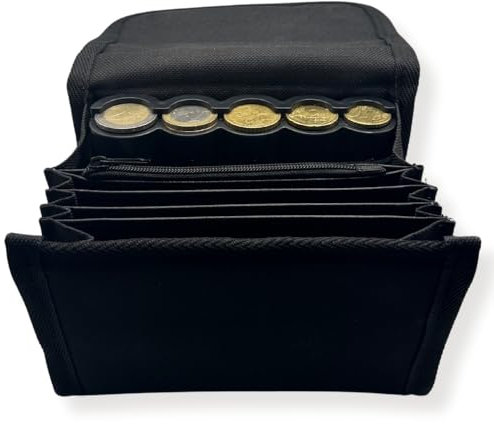 Riñonera compacta Profesional con dispensador de Monedas, portamonedas Incluido, Diseño Ligero para camareros, taxistas. Cierre magnetico