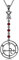 HUKKUN Lilith Kette Sterling Silber Gothic Lariat Luzifer Lilith Sigil Halskette Goth Schmuck Geschenk für Frauen