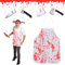 DONGSZQ Halloween Schlachter, Halloween Blutige Schürze Haarschmuck, Horror Haarreif, Halloween Messer Haarband mit Blutige Schürze, für Halloween Karneval Kostüm Party Bardekorationen