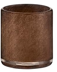 blomus Windlicht -SAGA- | Kerzenhalter aus Glas | Farbe Espresso | Größe L | Ø15x 16H cm | für Innen- und Außendekoration