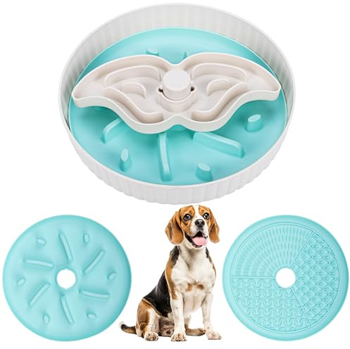 Belle Vous Gamelle Puzzle pour Chien - Bol Interactif 500ml - Petit et Grand Chien ou Chat - Jeu Occupation Intelligent pour Ralentir l’Ingestion de Nourriture - Jouet d’Occupation