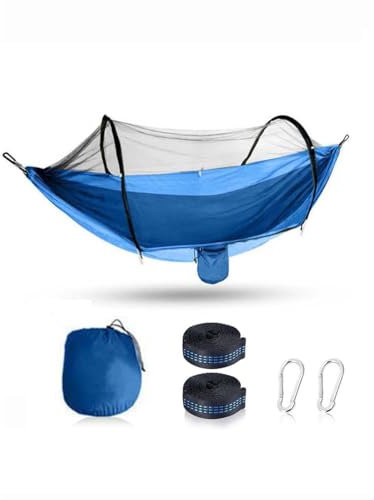 LIBRELUNE Hamac Extérieur 2 Places avec Moustiquaire,Lit de Camp, Balancelle Suspendue pour Extérieur,adapté à la randonnée en Plein air et au Camping