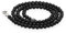 Lebensquelle Plus Edelstein Kugelkette + 925 Silber Verschluss | Ø 4mm Kugeln Karabinerverschluss 45cm lang | Hochwertige Kette (Onyx)
