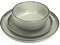 HOME DECO FACTORY, KA0446, 12 Piece Green Time Stoneware Set de vajilla, Diseño Artesano, Durable y Fácil de Principal, Ideal para Comidas Familiares, Tamaño: 12 Piezas, Color: Verde