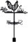 SUPERDANT Girouette de Jardin Exterieur Girouette en Métal pour Poules Girouette en Métal pour Poules Deco Jardin Exterieur pour Direction du Vent Girouettes pour Ferme