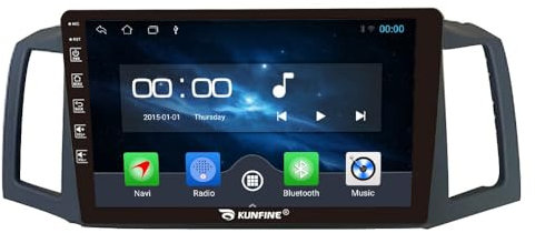 Quad Core 4G+64G Car CarPlay Android Auto 10 IPS Display Navigation Stereoanlage Touchscreen Haupteinheit Pad Tablet Rückfahrkamera GPS Radio Media Player für Jeep Grand Cherokee 2004-2007 LHD