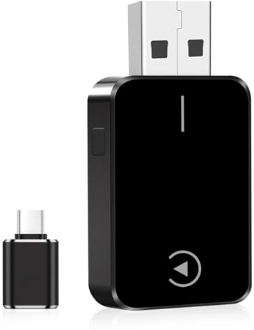 SUNNIFLY 2-in-1 CarPlay Wireless Adapter, Plug und Play, für Autos mit Carplay und Android Auto, Kompatibel mit iPhone iOS 10+ und Android 11+