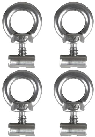 LEEQBCR 4 pezzi Ganci per Tende da Campeggio,4 MM Ganci per Tende da Sole Accessori Camper per Tendalino Camper per Tendalino Camper, Roulotte, Giardino