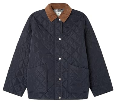 Springfield Husky Jacket With Inside Check Lining And Corduroy Collar Sport Jacket Femme (lot de 1)