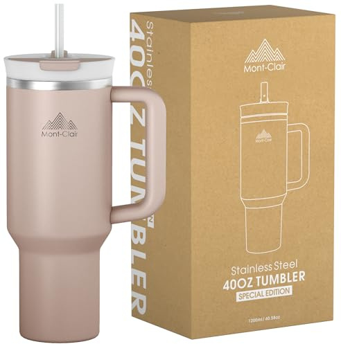 Tumbler 40oz, Ermetico Tazza Termica con Cannuccia, Bicchiere Termico