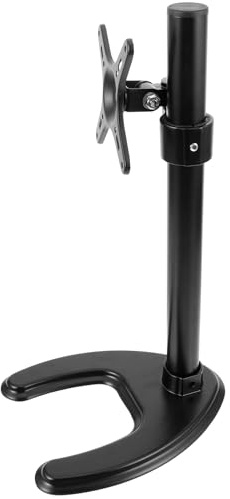 CATIEBYE Soporte de TV de Sobremesa Giratorio para Televisores de 14 a 27 Pulgadas, Base Resistente y Estable para Monitor, Pedestal Práctico sin Necesidad de Taladrar para Uso Doméstico