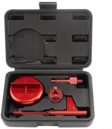 Hosrivae Transmission Oil Filler Metal Rod Tool for - 725 9-Speed Gearbox with Drain Wrench and Adapter Set, Aluminum Alloy, Red, 19 x 13.5 x