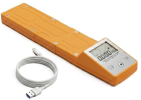 cartrend Fahrzeugwaage | präzise Waage für PKW, Anhänger, Wohnmobile | 1500 kg pro Rad | sicher & zuverlässig | mit DREI Wiegeprogrammen & digitaler Anzeige | tragbar & wiederaufladbar | orange