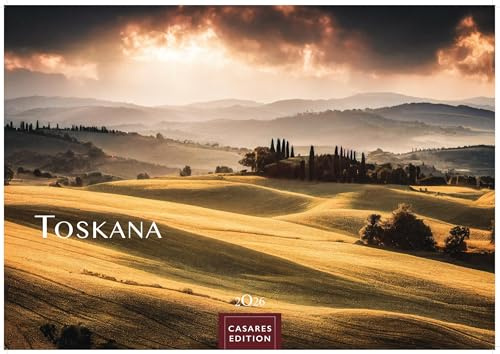 Toskana Kalender 2026 – Wandkalender | Fotokalender Italien 24x35 cm - mit malerischen Fotos der Toskana- Italien