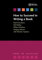 How to Succeed in Writing a Book: Contemporary Issues in Practice and Policy, Parts 1&2, Written Examination Revision Guide (How to Suceed Series)