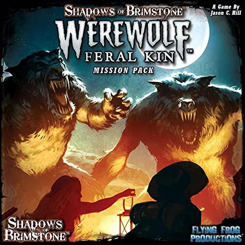 Flying Frog Productions FFP07MP05 Shadows of Brimstone: Werwolfe, Missionspackung, Mehrfarbig