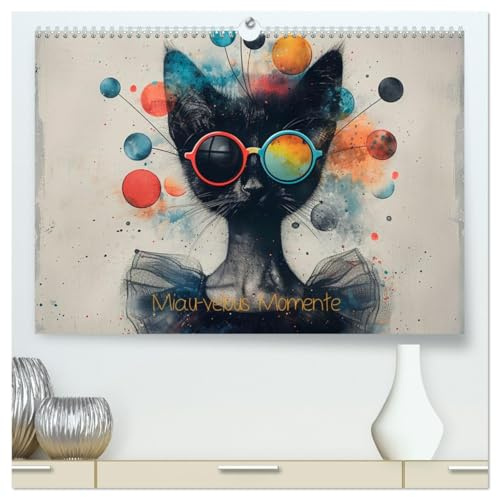 Miau-velous Momente (hochwertiger Premium Wandkalender 2026 DIN A2 quer), Kunstdruck in Hochglanz: Elegante Katzen (CALVENDO Tiere)