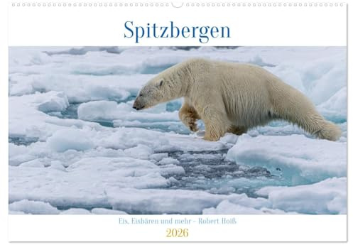 Spitzbergen - Eis, Eisbären und mehr (Wandkalender 2026 DIN A2 quer), CALVENDO Monatskalender: Spitzbergen in all seiner eisigen Schönheit (CALVENDO Natur)