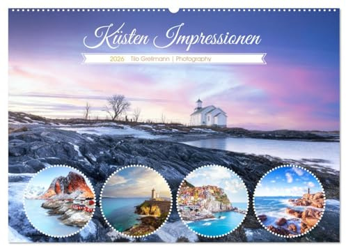 Küsten Impressionen (Wandkalender 2026 DIN A2 quer), CALVENDO Monatskalender: Ein Feuerwerk der Farben an zauberhaften Küsten und Stränden auf unserer Erde. (CALVENDO Natur)